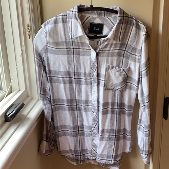 White and Black checkered Rails tip size small - Picture 1 of 2